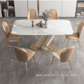 Modern designer Stainless steel Luxury dining table